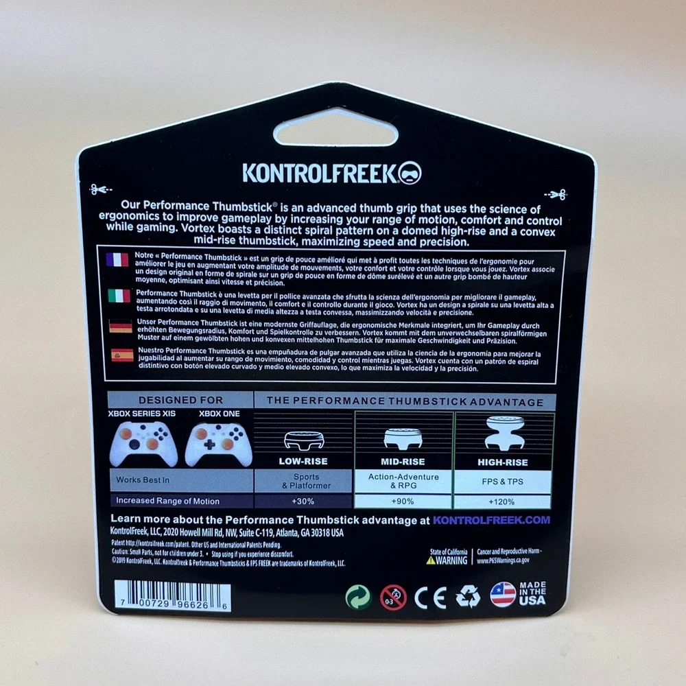 Performance‎ Thumbsticks 1 High-Rise, 1 Mid-Rise Orange for Xbox Series X, S,